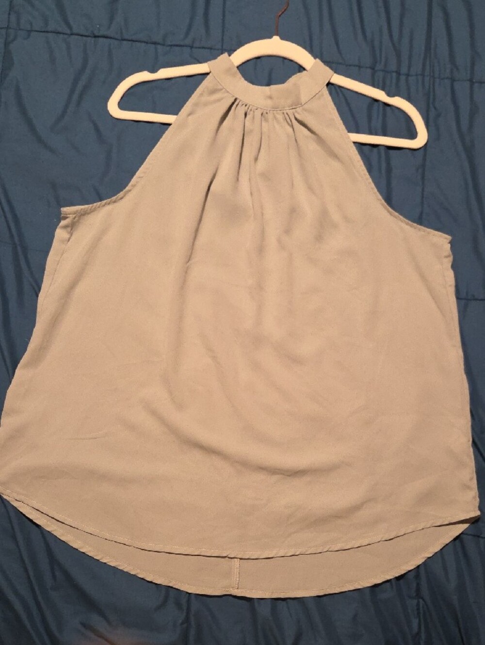 HALARA Mock Neck Sleeveless Camisole in Sage - Picture 3 of 7